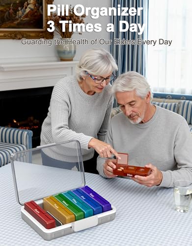 CTIME 4-Tier XL Medicine Organizer with Leather Handle - Portable Pill Case & Empty First Aid Kit for Home, Travel, RV, School, Dorm | Ideal Elderly Gift - size: 4 Tier Medicine Organizer Set