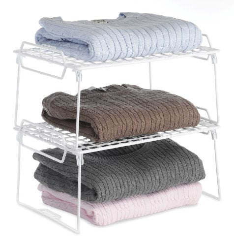 Whitmor Wire Grid Stacking Utility Shelf (Pack of 6) - size: 1-TIER, 10"L x 16"W x 8"H, Pack of 6
