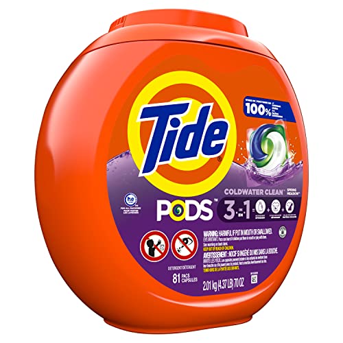 Tide PODS Laundry Detergent Soap Pods, Spring Meadow, 81 count - size: 81 Count (Pack of 1)
