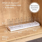 YouCopia StoreMore Expandable Cookware Rack with Tall Steel Wires, 12.5"-22" Wide Adjustable Pan Organizer for Kitchen Cabinet Storage, Premium Edition - size: Expandable Premium