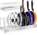 2Pack Lid Organizer Pot Lid Organizer Detachable and Adjustable Pots and Pans Organizer for Kitchen Cabinet Storage for Pots and Pans, Cutting Boards, Cooking Utensils - size: 2 Pack
