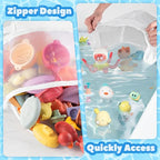 UNEEDE Bath Toy Organizer,4 Gallons Bathtub Toy Storage Organizer,Quick Access Bath Toy Holder For Bathtub,Baby Organizer,Quick Dry Baby For Tub,Mesh Shower Caddy - style: Classic Style