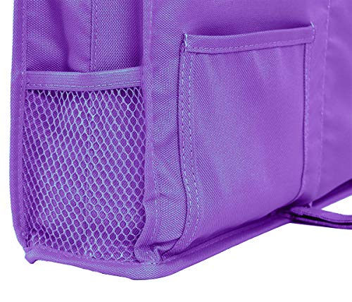 Sugaroom Purple Bedside Storage and Organizer - Hanging Caddy for Bed Rails, Bunk Beds, Dorm Rooms and More - color: Purple, size: Large