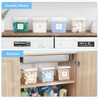 Lifewit Laundry Pods Container with Pop-up Lid, Laundry Room Organization, Dryer Sheet Holder for Washing Powder Scent Booster Beads, 2700 ml/0.72gal,2 Pcs - style: 0.72gal