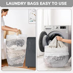 Goodpick 75L Laundry Basket with Wheels & Removable Wash Bag, Large Rolling Laundry Hamper for Clothes, Dorm Room Essentials, Grey - color: Grey 1-Pack
