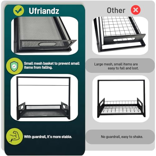 Undersink Organizers 2-Tier Under Cabinet Pull Out Storage with Sliding Out Drawers, Under the Sink Organizer for Bathroom Kitchen Durable Rack Shelf Space-Saving Organization, White 1 Pack - color: White, size: 1Pack