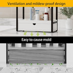 Boulphia 2-Tier Bathroom Organizer (White - New) - color: White - New