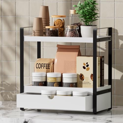 Boulphia 2-Tier Bathroom Organizer (White - New) - color: White - New
