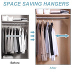 100 PCS Space Saving Hanger - Space Saver Clothes Hanger Connector with Stacking Hooks and Heavy Duty Cascading Connection - color: 100 Pcs Multicolor