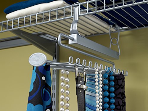 ClosetMaid 78060 Sliding Tie and Belt Rack for Wire Shelving