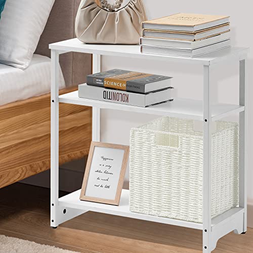 Vagusicc Wicker Storage Basket, Set of 2 Hand-Woven Storage Baskets for Organizing, White Foldable Cube Storage Bins Organizer, 9 x 9 Inch Square Wicker Storage Baskets for Shelves Pantry Decor - color: White, size: 9'' x 9'' x 9''