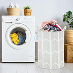 LANGYASHAN Laundry Basket Canvas Fabric Collapsible Organizer Basket for Storage Bin Toy Bins Gift Baskets Bedroom Clothes Children Nursery Hamper (Arrowhead) - color: Arrowhead