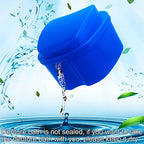 Dental Retainer Cup Holder Mouthguard Cleaning Case with Strainer Basket, Denture Bath Box Storage Cup Holder for Travel Cleaning - Dark Blue - color: Dark Blue