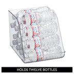 iDesign Water Bottle Organizer for Fridge - Clear - Made in USA - style: Pack of 1- Tall