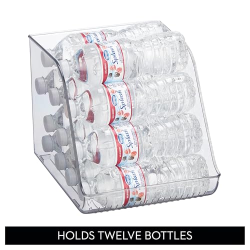 iDesign Water Bottle Organizer for Fridge - Clear - Made in USA - style: Pack of 1- Tall