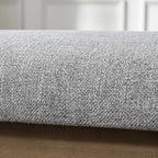 Zihanhome Entryway Bench, Chenille Upholstered Shoe Benches for Bedroom, Ottoman Benches with Solid Wood Shelf, Storage Bench for Hallway, Living Room(Grey) - color: Grey