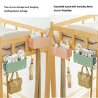 Bedside Organizer Storage Caddy Hanging as Bunk Bed Storage Accessories Handrail Multi Pockets for Dorm Bunk Bed Shelf
