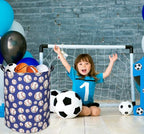 Baseball Kids Laundry Hamper, Large, Cotton & Linen, Waterproof PE Coating, Collapsible, Multi-purpose, Dinosaur Pattern - color: Baseball