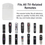 4 Pcs Remote Control Holde Wall Mount, TV Controller Holder, Self Adhesive Remote Holder, Wall Pen Holder Storage Accessories for Home Office School (White) - color: White&4Pcs