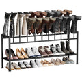 DIMJ Boot Rack 3-Tier - Black Metal Boot Storage Rack for Tall Boots Organizer Tall Boots, Multiuse Shoe Rack for Boots, Sneakers, High-Heels, Entryway, Fit for 10 Pairs, Black - size: 3-Tier 10 Pair