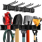 TIDYME Garage Wall Organizer | 32" Heavy-Duty Tool Storage Rack | Adjustable Double-Layer Hooks | 200 lbs Capacity | Carbon Steel Wall Mount Holder for Shovels, Rakes, Ladders & Power Tools - size: 32" (0 Shelves)
