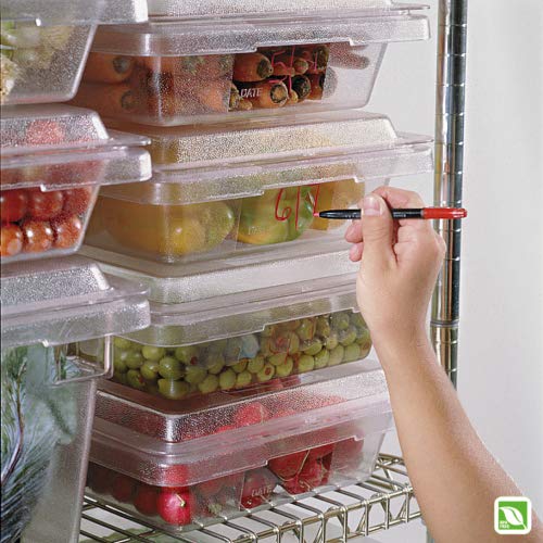 Rubbermaid Commercial Products Food Storage Box/Tote for Restaurant/Kitchen/Cafeteria, 2.75 Gallon, White (FG369000WHT) (Pack of 2) - color: White, size: 2.75 Gal (Pack of 2), style: Container