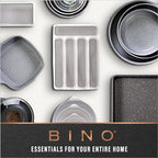 BINO | Plastic Organizer Bins, X-Large - 4 Pack | The SOHO Collection | Multi-Use Organizer Bins | Pantry & Freezer Bin | Plastic Storage Containers | Bin for Home & Kitchen Org - size: X-Large