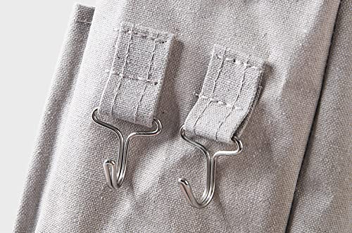 Bedside Caddy,Hanging Basket Bedside Organizer Storage for College Bunk Dorm Rooms Hospital Beds Rails,Grey Canvas Sturdy Iron Frame with Side Mesh Pocket for Glasses Books Phones Keys Cable - color: Grey