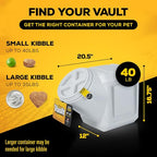 Gamma2 Vittles Vault Outback Airtight Pet Food Container, 40 Pounds