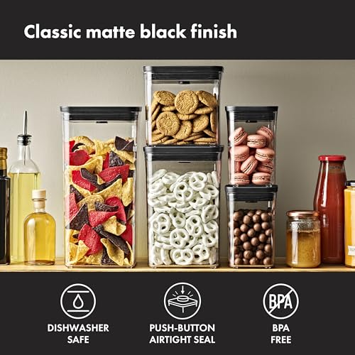 OXO Good Grips POP Container — Big Square Short — 2.8 Qt / 2.6 L — Matte Black, Organization and Storage Solution - color: Matte Black, size: 2.8 Qt