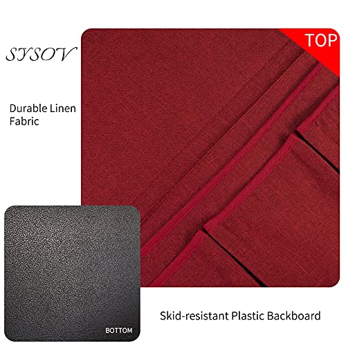Bedside Caddy Bedside Storage Organizer Magazine Phone Tablet iPad Remote Holder, Organizer Caddy for Home College Dorm Bed, Sofa, Bunk Bed (Burgundy) - color: Burgundy