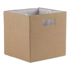DII Collapsible Polyester Storage Cube, Solid, Lightweight and Durable, Small Square, 11x11x11, Stone - color: Stone, size: Small Square, 11x11x11"