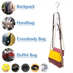 Purse Hanger Organizer for Closet 2Pack, Hanging Bag Holder, with 4 Hooks, Hanging Organizer for Handbag Keeping Purses, Storage Hook Backpack Rack Space Saving Hanger - size: 2 pack