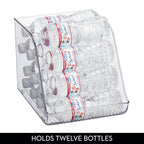 iDesign Plastic Water Bottle Organizer for Fridge, Clear Bottle Holder for Kitchen and Pantry, 2-Pack - style: Pack of 2- Tall