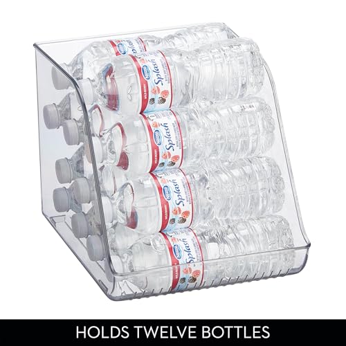 iDesign Plastic Water Bottle Organizer for Fridge, Clear Bottle Holder for Kitchen and Pantry, 2-Pack - style: Pack of 2- Tall