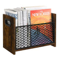 YINMIT Magazine Holder, Magazine Rack Floor, Magazine Storage Basket, File Holder Organizer, Folder Organizer for Magazines, Books, Newspapers, Tablets (Medium) - size: Medium
