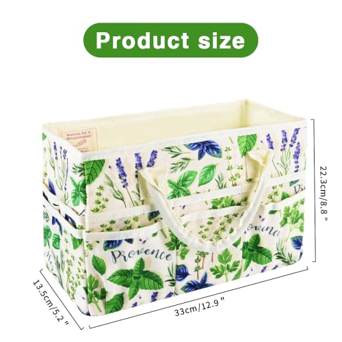 E-WEICHEN Craft Organizer Tote Bag Art Storage Caddy with Multiple Pockets Containers for Art,Craft,and Office Supplies Storage.Spearmint - color: Spearmint