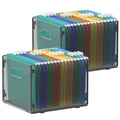 samstar 2 Pack Hanging File Organizer, Mesh File Folder Box Filing Box File Cabinet Organizer Storage Boxes, Letter Size - size: 2 Pack
