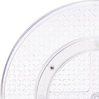 Amazon Basics 2 Tier Lazy Susan Turntable Organizer for Condiments, 12" Diameter, Clear - size: 12" Diameter, 2 Tier