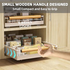 Pull Out Cabinet Organizer, 15.3'' Deep Expandable Slide Out Cabinet Organizer Fixed with Adhesive Nano Film, Slide Out Drawers Pull Out Tray for Cabinet in Kitchen, Pantry, Bathroom, White - color: White