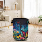 Spring Flower Butterfly Laundry Basket, Laundry Hamper Collapsible Oxford Cloth with Handle Clothes Toy Storage Bin for Bathroom Laundry Room Bedroom 15.7 X 20 Inch - color: Spring Flower Butterfly