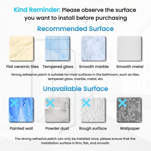 2-Pack Adhesive Shower Caddy – Rustproof Aluminum Black Shower Shelves with Towel Bars & Hooks, No Drill Bathroom Organizers and Storage, Anti-Tip Shower Organizer for Inside Shower - size: 2-Pack