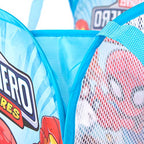 Jay Franco Marvel Super Hero Adventures Pop Up Hamper - Mesh Laundry Basket/Bag with Durable Handles - Features Spiderman, Iron Man, Captain America & Thor (Official Marvel Product) - color: Super Hero Adventures