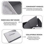 Morezi Dog Toy Basket - Organize Pet Toys, Blankets, Leashes, Chews in Living Room, Playroom, Closet, Shelf - Grey - color: Grey