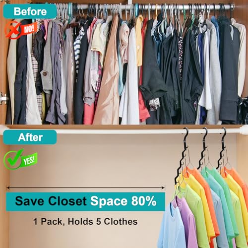 Closet Organizers and Storage,Upgraded Organization and Storage Clothes Hanger,8 Pack College Dorm Room Essentials,Sturdy Closet Organizer Home Essentials Space Saving Hangers for Thick Clothe - size: 8Pack
