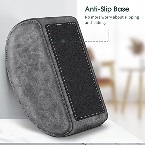 Large Remote Control Holder with 5 Compartments, KENOBEE Anti-slip Desktop Caddy Storage Organizer for Phone, Remote Controllers, Office Supplies, Makeup Brush, Media Accessories,Gray - color: Gray, size: Large