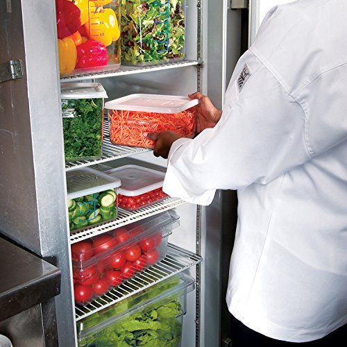 Rubbermaid Commercial Products Polycarbonate Food Storage Box/Tote, 16.5 Gallon, Clear, for Restaurant/Kitchen/Cafeteria - color: Clear, size: 16.5 Gal, style: Container