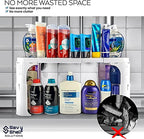 Spicy Shelf 3.0 - Expandable 2 Tiered Spice Rack Organizer for Cabinet & Pantry - Kitchen Seasoning Organizer - Cabinet Spice Racks for Inside Cabinets (Spicy Shelf Premium) - Home Organization