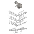 iDesign Steel Hanging Shower Caddy, The Verona Collection – 25” x 14” x 4”, Silver - color: Silver