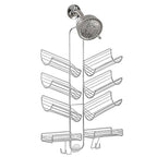 iDesign Steel Hanging Shower Caddy, The Verona Collection – 25” x 14” x 4”, Silver - color: Silver